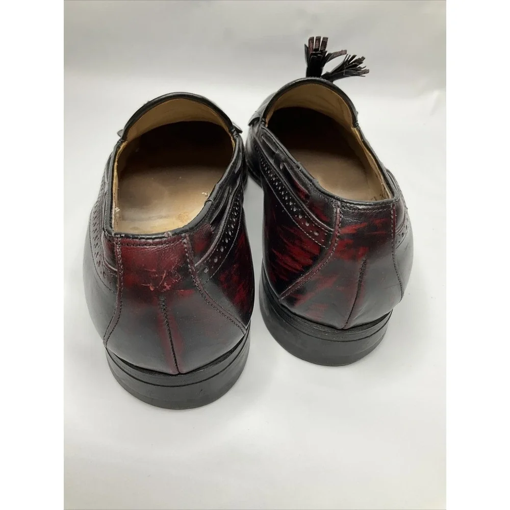Johnston & Murphy Shoes 8.5 Loafers Leather Oxfords Tassel Wing Tip Aristocraft